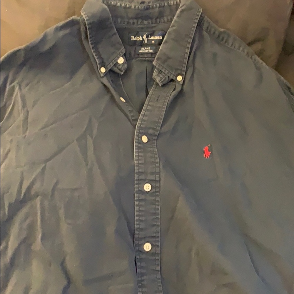 Ralph Lauren navy blue button down